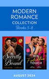 Modern Romance August 2024 Books 5-8: Bride Under Contract (Wed into a Billionaire's World) / Forbidden Royal Vows / Marrying the Enemy / Stolen Princess's Secret (Mills & Boon Collections) by Carol Marinelli, Caitlin Crews, Dani Collins and Kelly Hunter (9780263324914)