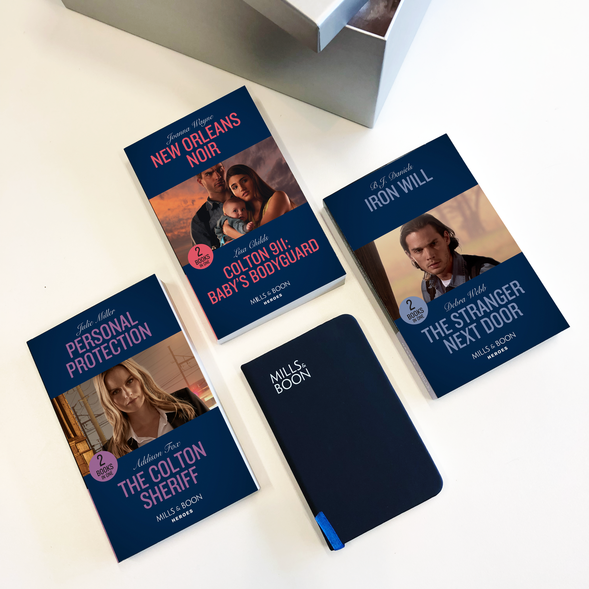 Heroes series book subscription from Mills & Boon - romance book box subscription
